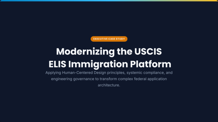 Modernizing the USCIS ELIS Immigration Platform